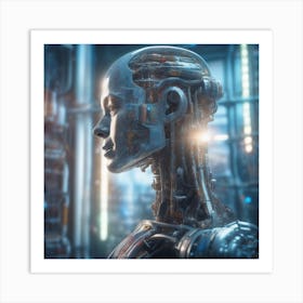 Cyborg Woman 91 Art Print