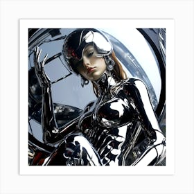 Futuristic Woman 10 Art Print