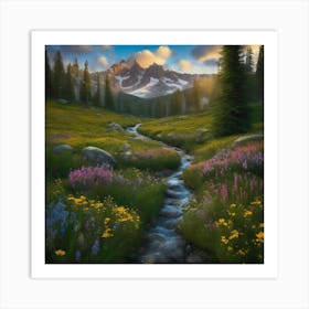 Mountain Stream 2 Art Print