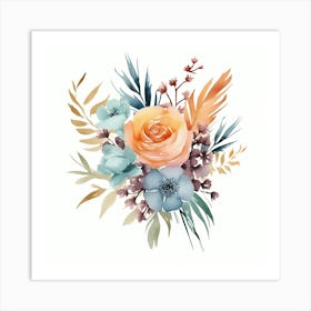 Watercolor Bouquet 3 Art Print