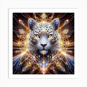 Psychedelic Tiger 2 Art Print