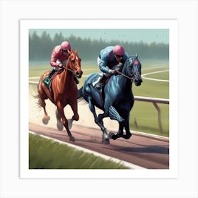 Horse Racing 11 Art Print