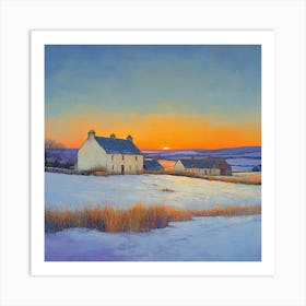 House In The Snow 11 Art Print