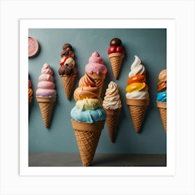 Default Create Unique Design Of Ice Cream Store Wall Art 0 Art Print