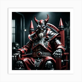 Santas Evil Helper Art Print