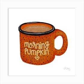 Pumpkin Cup Art Print