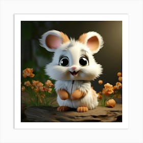 Cute Hamster 2 Art Print