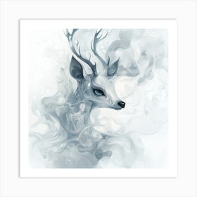 Deer View Art Print