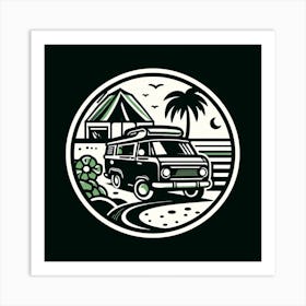 Vw Camper Van Logo Art Print