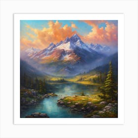 Mountain Landscape Art Print