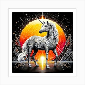 Creative Horse Beauty Illustration Nr 7 Art Print