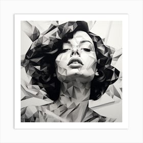 Polygonal Art Art Print