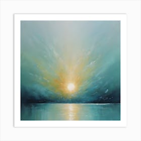 Sunrise Over The Sea Art Print