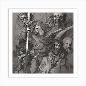 The knights of hell Art Print