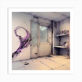 Room With A Purple Wall Art Print