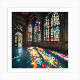 Stained Glass Windows 1 Art Print