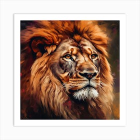 Lion Portrait 1 Art Print