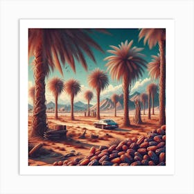 Desert Palms Art Print