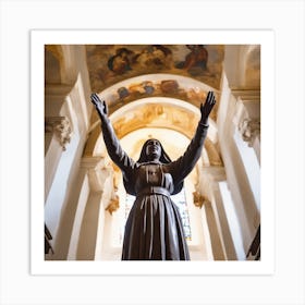 Statue Of St. Francis Art Print