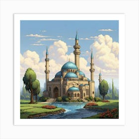 Islamic Mosque paintings 4 Art Print