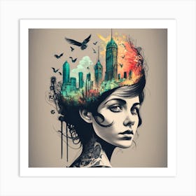 Cityscape 1 Art Print