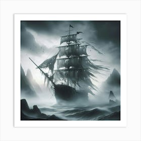 Pirate Ship 3 Art Print