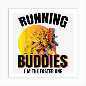 Funny Running Crew Art Print