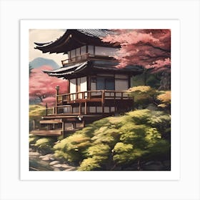 Japanese House Art Print