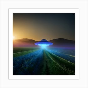 Alien Spaceship 2 Art Print