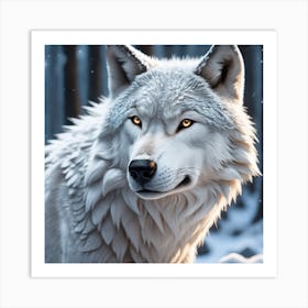 White Wolf 3 Art Print