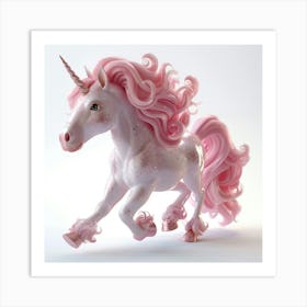 Unicorn 3d Model 13 Art Print