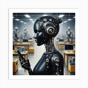 Robot Woman 9 Art Print