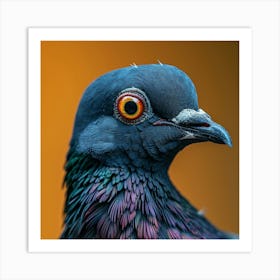 Portrait Of A Pigeon Art Print