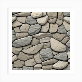 Stone Wall 35 Art Print