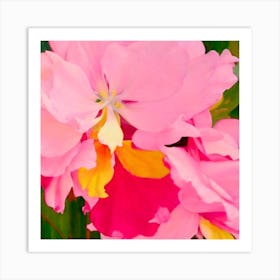 Pink Azaleas Art Print