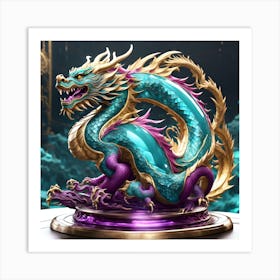 Dragon Statue Art Print