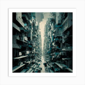 Futuristic City 14 Art Print