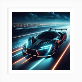 Futuristic Sports Car 150 Poster