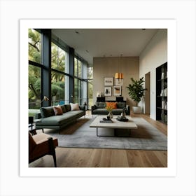 Modern Living Room Art Print