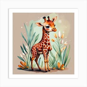 Giraffe Art Print