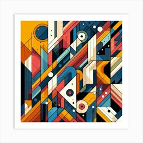 Abstract Geometric Painting 6 Art Print