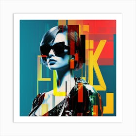 Flik Fashion Woman Art Print