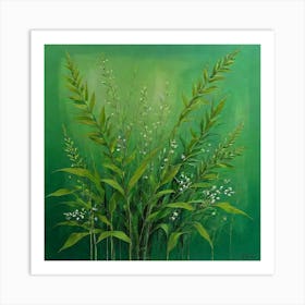 Default Original Landscape Plants Oil Painting 25 Art Print