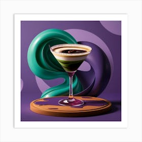 A Captivating Illustration Of An Espresso Martini Kxr2un0ysvmbbjy7mkqexg Sswkqjrpt7y124ewoikjug Art Print