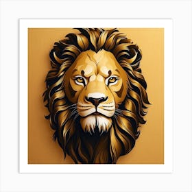 Lion Head Art Print