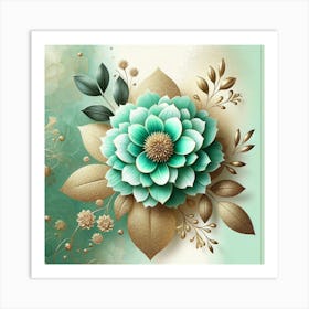 Abstract Floral Painting 1 Art Print