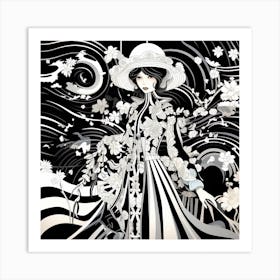 Black And White Painting Art Print