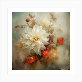 Fa Vintage Floral 46 Art Print