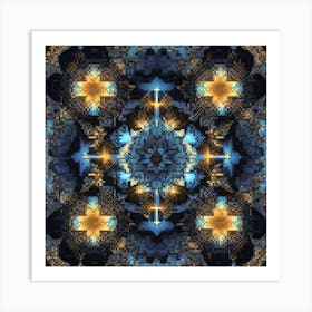 An Abstract Fractal Patterns art print 2 Art Print