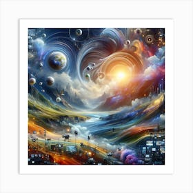 Spacescape Art Print